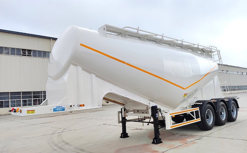V-shape Bulk Cement Tanker Semi Trailer