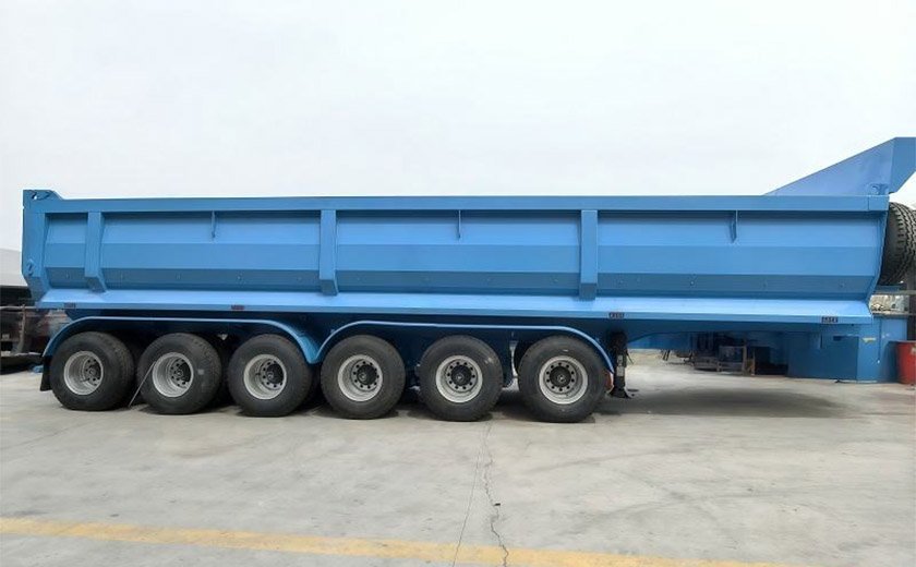 6 Axles Customized Rear Dump Semi Trailer