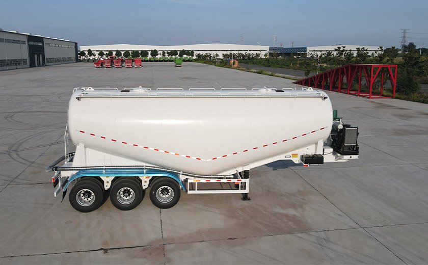 45cbm 3 Axles Bulk Cement Tanker Semi Trailer