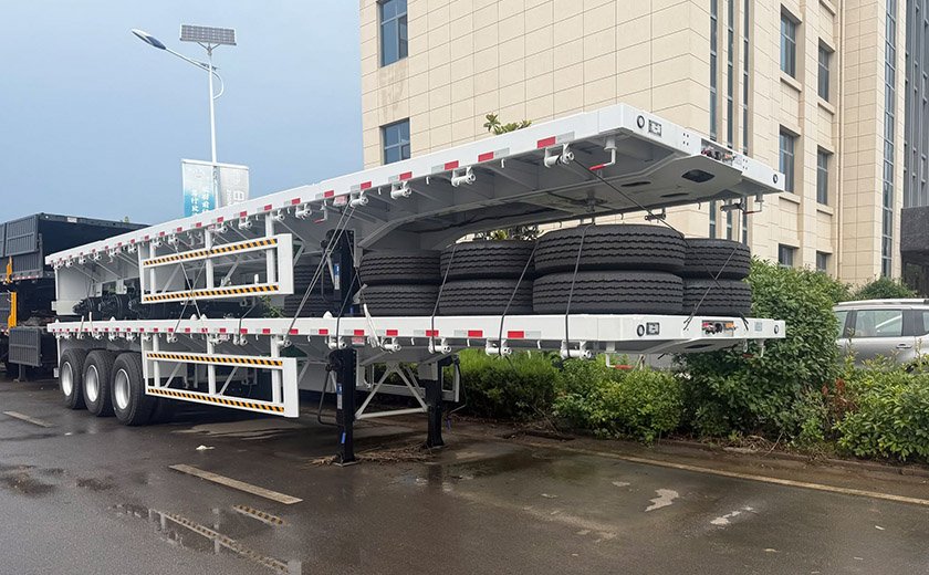 3-Axle Flatbed Semi-Trailers Batch Order for Tanzanian Supply Chain Logistics Client