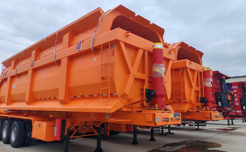 4-Axle 70m³ U-shaped Tipper Semi-Trailers Order for Ivorian Long-Distance Logistics Client