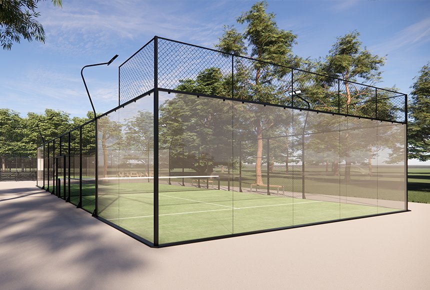 Padel Courts Glass