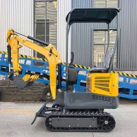 orchard mini excavator working scene