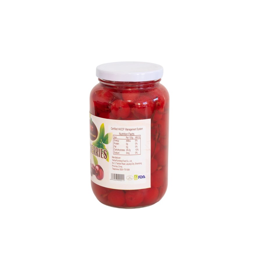 Pitted cherries for baking and beverages