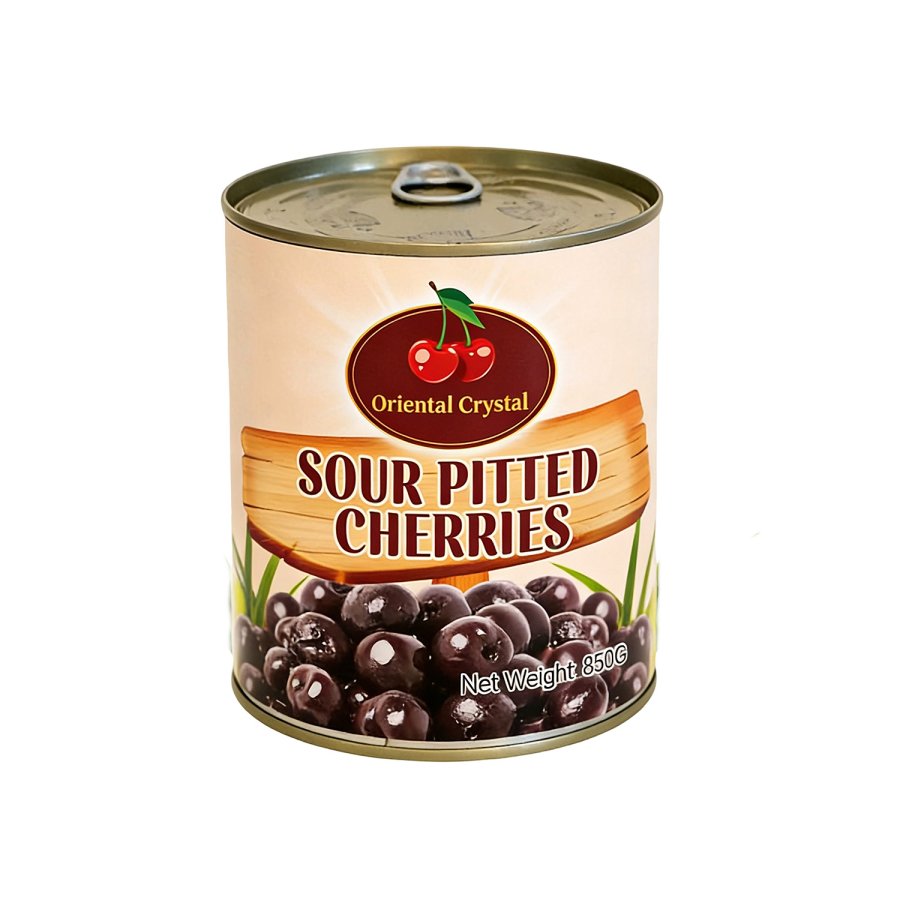 Industrial canned sour cherries 850g