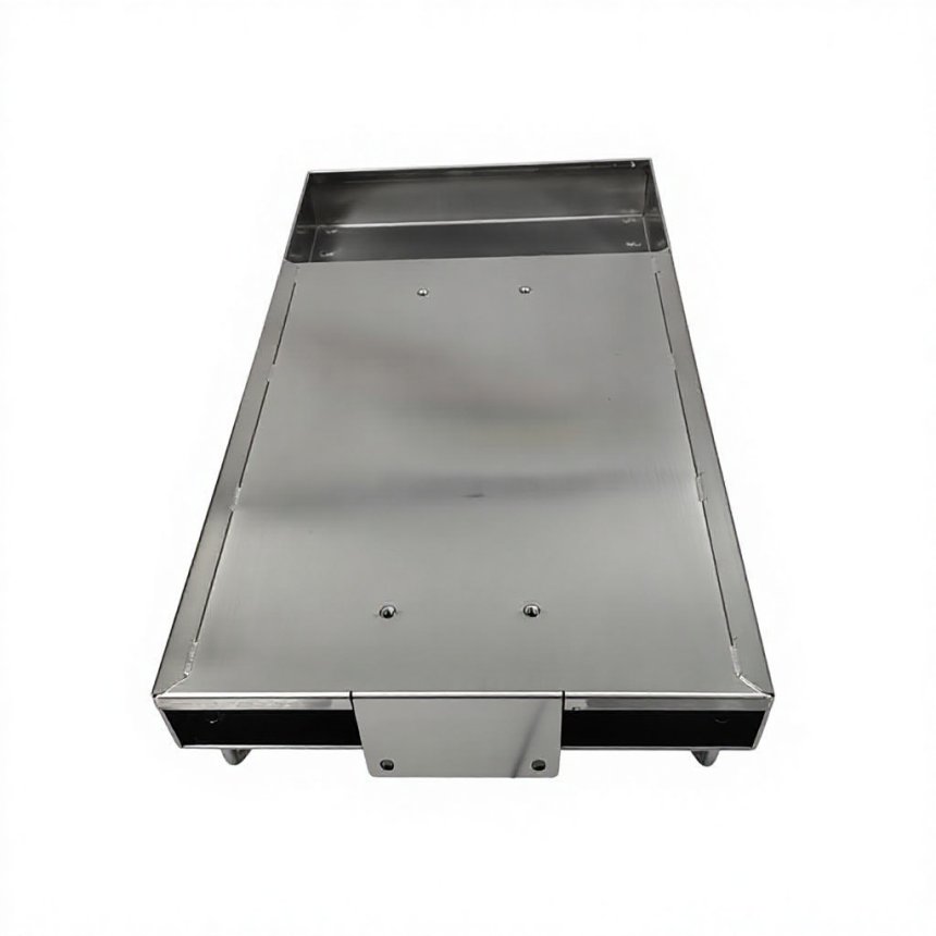 Custom Stainless Steel Sheet Metal Fabrication Tray with Handles | OEM ODM Precision Bending & Welding Service