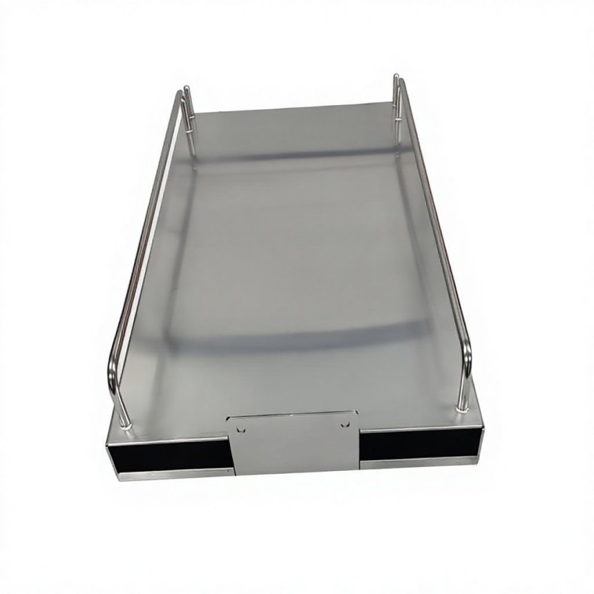 Custom Stainless Steel Sheet Metal Fabrication Tray with Handles | OEM ODM Precision Bending & Welding Service