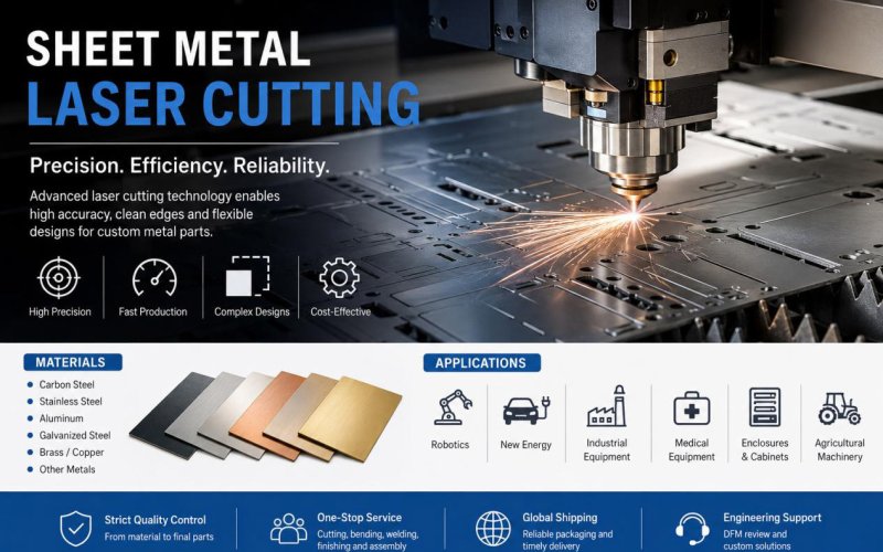 Sheet Metal Laser Cutting: How to Achieve Precision, Efficiency, and Cost-Effective Custom Parts