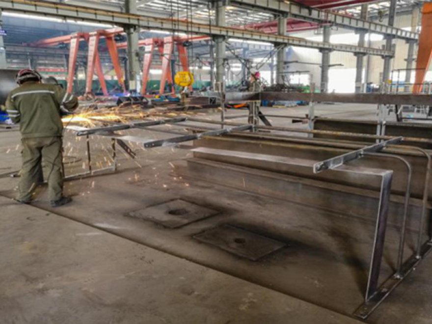 Ladder railings at the Yamal LNG project