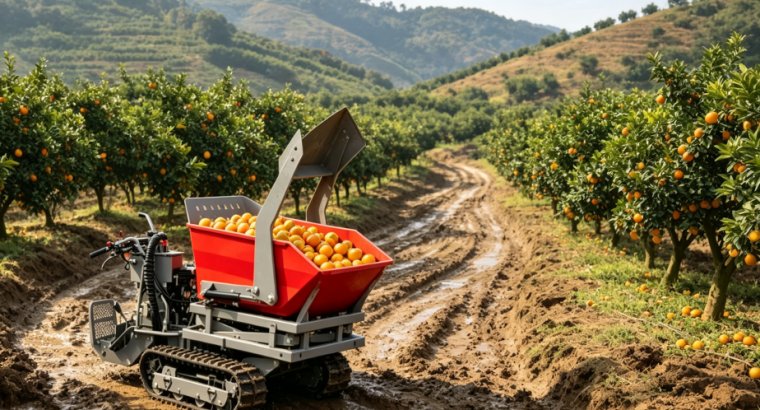 YDCH330HTS 500KG Mini Track Dumper | All-Terrain Hydraulic Hauling Dumper