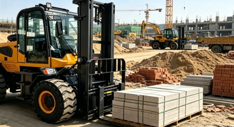 HC 3.5 Ton Rough Terrain Forklift | 4WD Off-Road Diesel Forklift