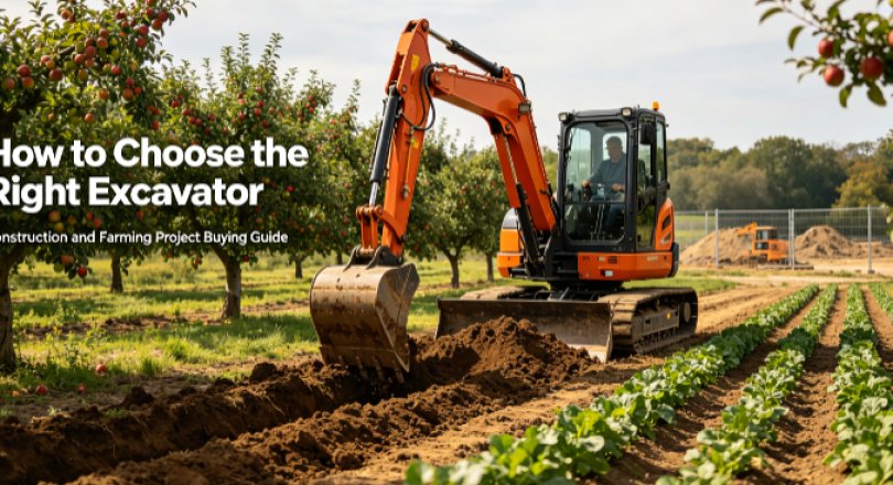 How to Choose the Right Excavator for Your Construction & Farming Projects (2026 Guide)