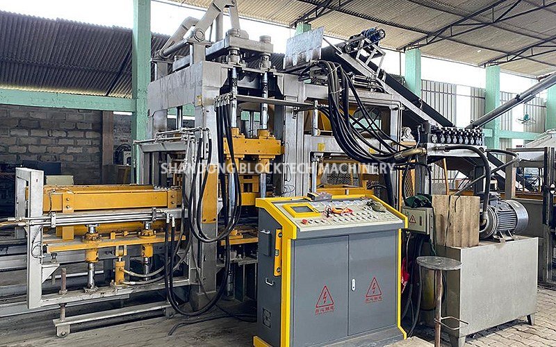 QT15-15 Fully Automatic Cement Concrete Hollow Block Production Line