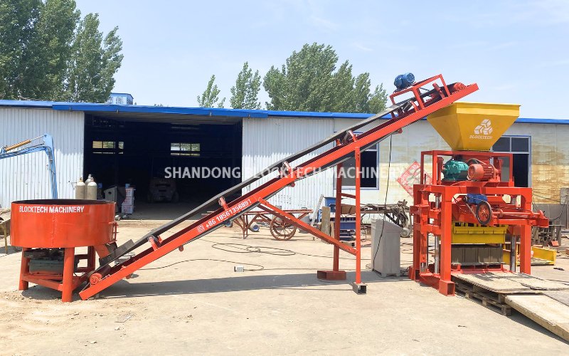QT4-35 Semi Automatic Hollow Block Making Machine