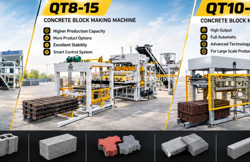 QT6-15 vs QT8-15 vs QT10-15: Which Concrete Block Making Machine Is Right for Your Factory?