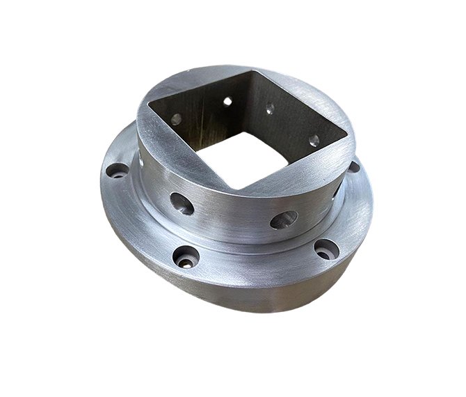 CNC precision machined aluminum alloy and stainless steel flange connectors