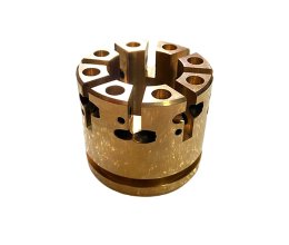 CNC precision machined non-standard brass valve bodies
