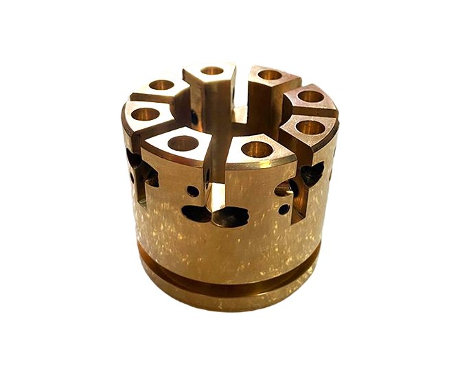 CNC precision machined non-standard brass valve bodies