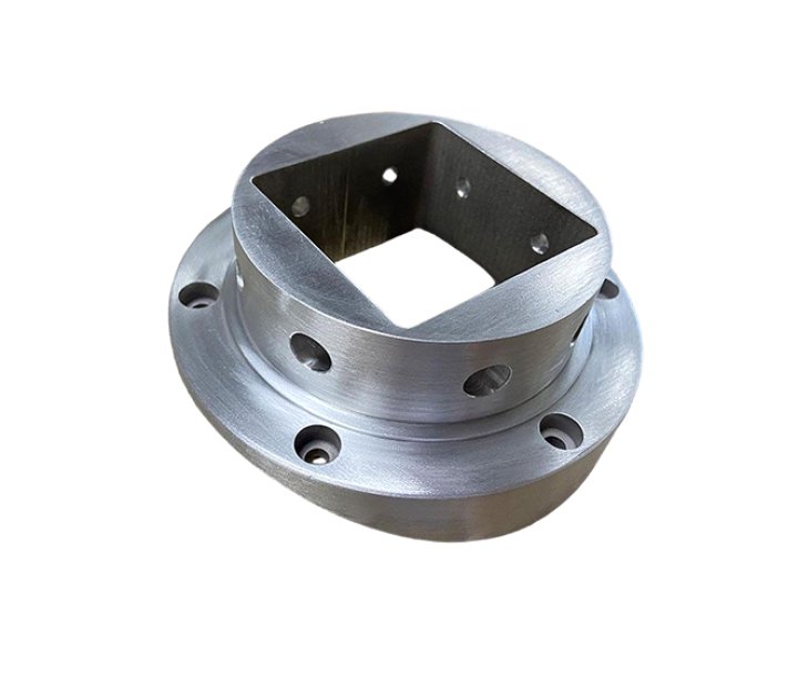 CNC precision machined aluminum alloy and stainless steel flange connectors
