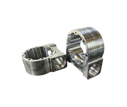 CNC precision machined double-flange drive shaft spindle assemblies