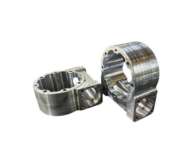 CNC precision machined double-flange drive shaft spindle assemblies