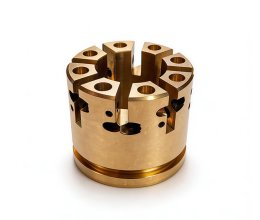 CNC precision machined non-standard brass valve bodies