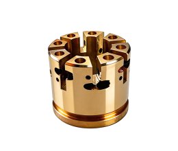 CNC precision machined non-standard brass valve bodies