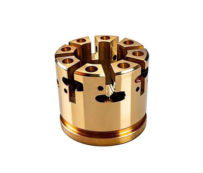 CNC precision machined non-standard brass valve bodies