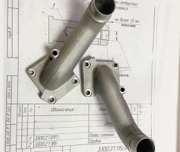 High precision aluminum alloy cast pipe fittings