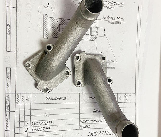 High precision aluminum alloy cast pipe fittings