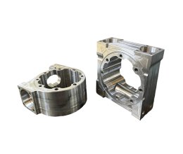 Custom-made machined aluminum alloy housings