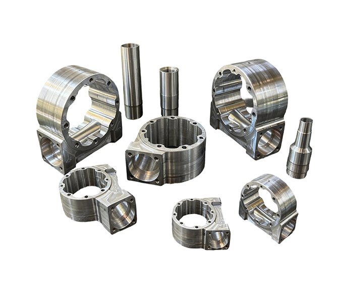 Custom-made machined aluminum alloy housings