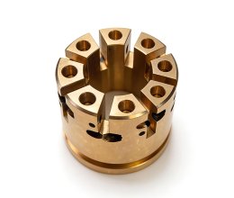 CNC precision machined non-standard brass valve bodies