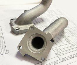 High precision aluminum alloy cast pipe fittings