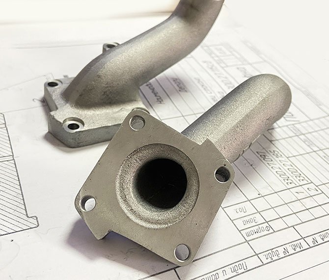 High precision aluminum alloy cast pipe fittings