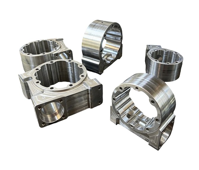 Custom-made machined aluminum alloy housings