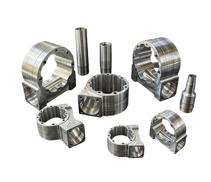 Custom-made machined aluminum alloy housings