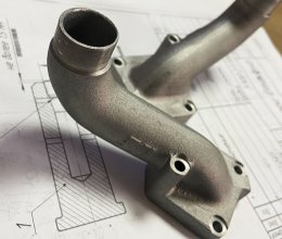 High precision aluminum alloy cast pipe fittings