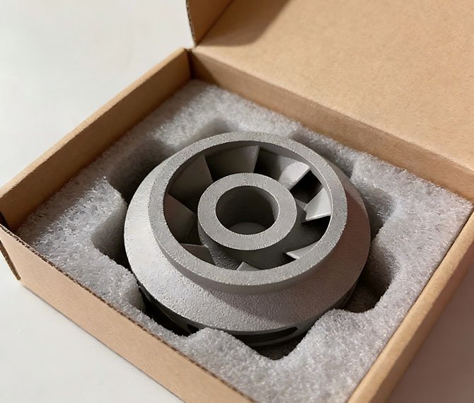 3D printing closed impeller