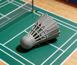 3D Printed Titanium Alloy Badminton Shuttlecock