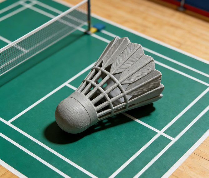 3D Printed Titanium Alloy Badminton Shuttlecock