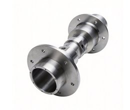 CNC post-machined stainless steel and aluminum alloy fluid piping assemblies