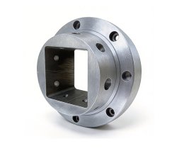 CNC precision machined aluminum alloy and stainless steel flange connectors