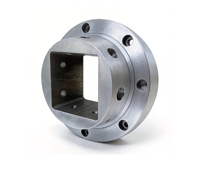 CNC precision machined aluminum alloy and stainless steel flange connectors