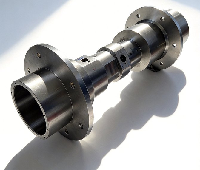 CNC post-machined stainless steel and aluminum alloy fluid piping assemblies