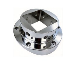 CNC precision machined aluminum alloy and stainless steel flange connectors