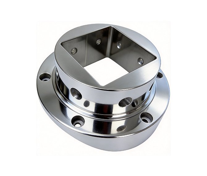 CNC precision machined aluminum alloy and stainless steel flange connectors