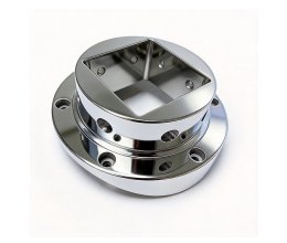 CNC precision machined aluminum alloy and stainless steel flange connectors