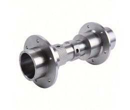 CNC post-machined stainless steel and aluminum alloy fluid piping assemblies