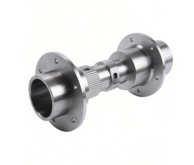 CNC post-machined stainless steel and aluminum alloy fluid piping assemblies